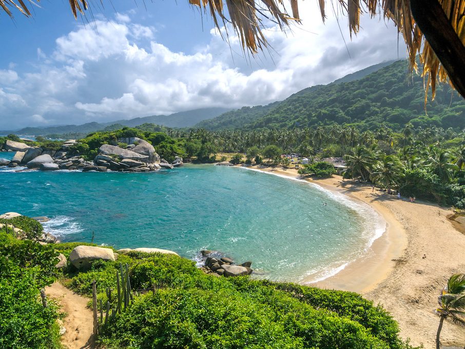 Tayrona coastline where the jungle meets the Caribbean